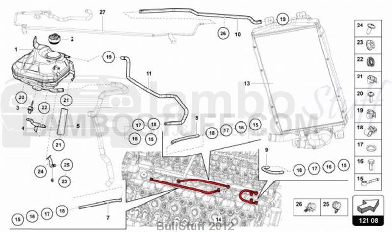 2018 Lamborghini AVENTADOR S CANADA COOLING SYSTEM (121.08.00)
